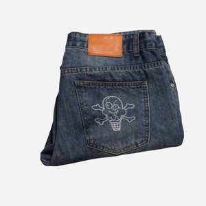 Mens Skater Streetwear Billionaire Boys Club Ice Cream Running Dog Midrise Jeans